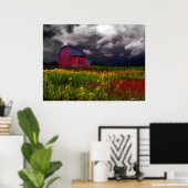 Red Barn Poster (Thuiskantoor)