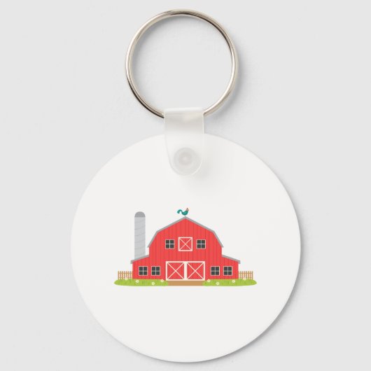 Red Barn Sleutelhanger (Voorkant)