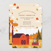 Red Barn Uitnodiging (Voorkant / Achterkant)