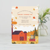 Red Barn Uitnodiging (Staand voorkant)