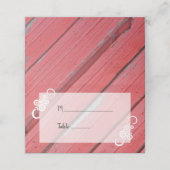 Red Barn Wood en Flowers Country Wedding (Buitenkant ongevouwen)