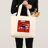 Red Baron Rocks. Grote Tote Bag (Voorkant (product))