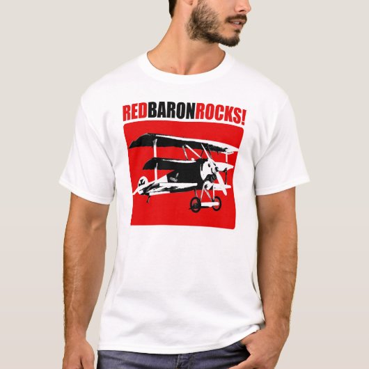 Red Baron Rocks T-shirt (Voorkant)
