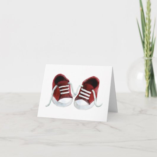 Red Basket Baby shower Merci Cartes (Devant)