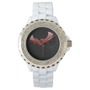 Red Bat Horloge
