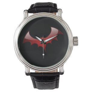 Red Bat Horloge