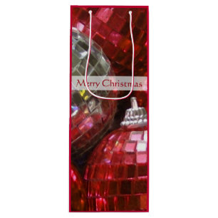 Red Baubles Merry kerstcadeawijn Wijn Cadeautas