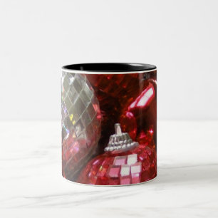Red Baubles mok met twee toonhoogten