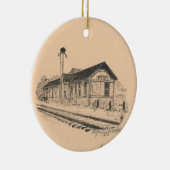 Red Bay Depot Ceramic Ornament (Rechts)