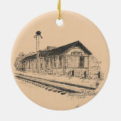 Red Bay Depot Ceramic Ornament (Achterkant)