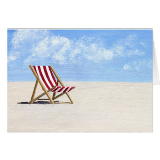 Red Beach chaise peinture, se sentir mieux carte