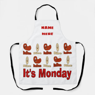 Red Beans & Rice, Ontwerp tekst toevoegen, Schort