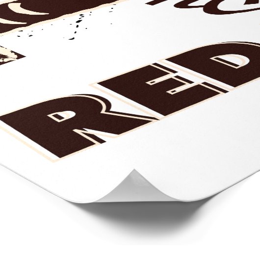 Red Beer Cat Poster (Hoek)