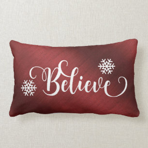 Red Believe Coussin de Noël