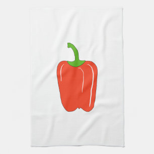 Red Bell Pepper. Heel erg. Theedoek