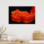 Red Bell Pepper Poster (Keuken)