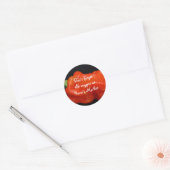 Red Bell Pepper Ronde Sticker (Envelop)