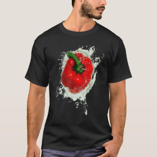 Red Bell Pepper Splash T-shirt