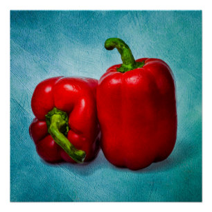 Red Bell Peppers Perfect Poster