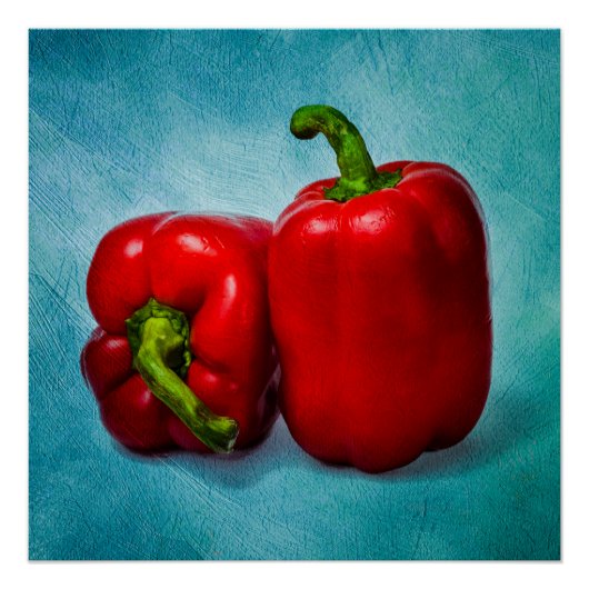 Red Bell Peppers Perfect Poster (Voorkant)
