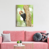 Red-Bellied Woodpecker Canvas Afdruk (Insitu (Woonkamer))