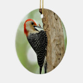 Red-Bellied Woodpecker Keramisch Ornament (Rechts)