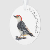 Red-Bellied Woodpecker Ornament (voorkant)