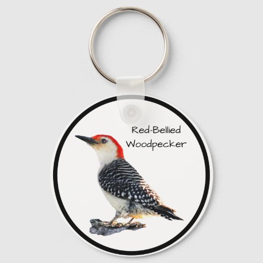 Red-Bellied Woodpecker Sleutelhanger (Voorkant)