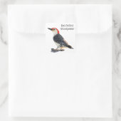 Red Bellied Woodpecker Vierkante Sticker (Tas)