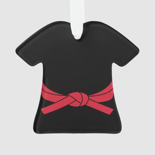 Red Belt Karate Ornement (dos)