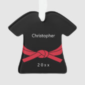 Red Belt Karate Ornement (devant)