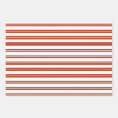 Red Berries Blue Flowers Pset Stripes Kerstmis Inpakpapier Vel (Voorkant 2)