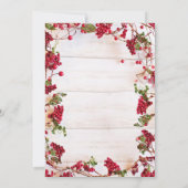 Red Berries Christmas Holiday Brunch Invitation (Dos)