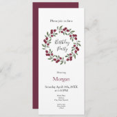 Red Berries krans Kaart (Voorkant / Achterkant)