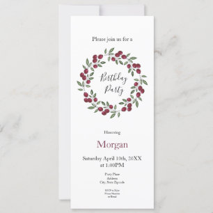 Red Berries krans Kaart