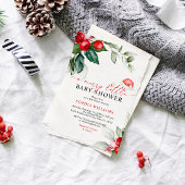 Red Berries Une joyeuse Petite Invitation Baby sho