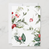 Red Berries Une joyeuse Petite Invitation Baby sho (Dos)