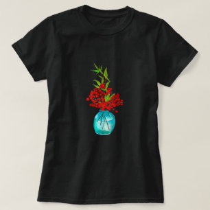 Red Berries waterverf kunst T-shirt