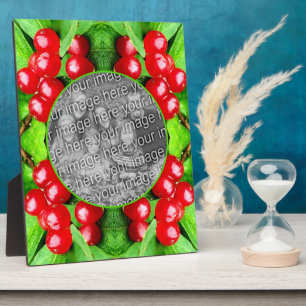 Red Berries With Raindrops Nature Add Your Photo Fotoplaat