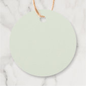 Red Berries Wreath and Red Cardinal Christmas  Bedankjes Labels (Achterkant)