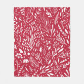 Red Berry Bliss Fleece Blanket Deken (Voorkant)