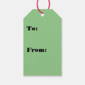 Red Berry Holly Cadeaulabel (Achterkant)