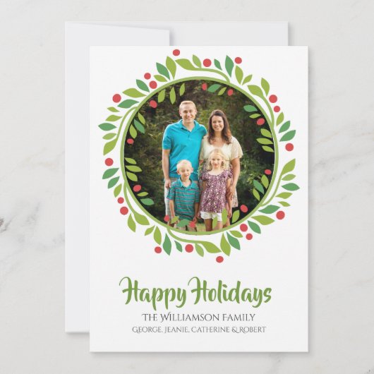 Red Berry kerstkaart (Voorkant)