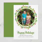 Red Berry kerstkaart (Voorkant / Achterkant)