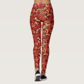 Red Berry Pattern Leggings (Achterkant)