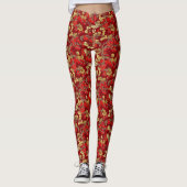 Red Berry Pattern Leggings (Voorkant)