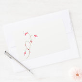 Red Berry Rectangle Sticker (Envelop)