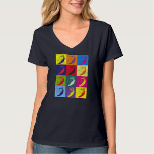 Red Berry Zomer Voedsel Fruit Pop Kunst Aardbei T-shirt
