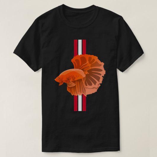 Red Betta Fish Classic TShirt (Design devant)
