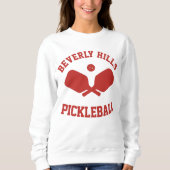 Red Beverly Hills Pickleball Sweatshirt (Voorkant)